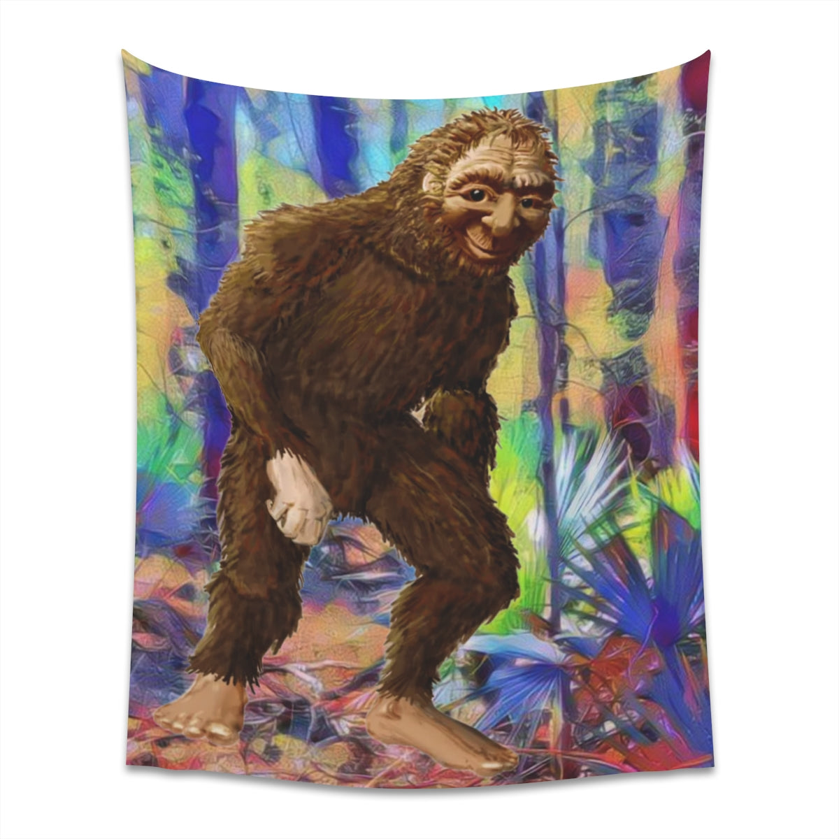 Printed Bigfoot Wall Tapestry