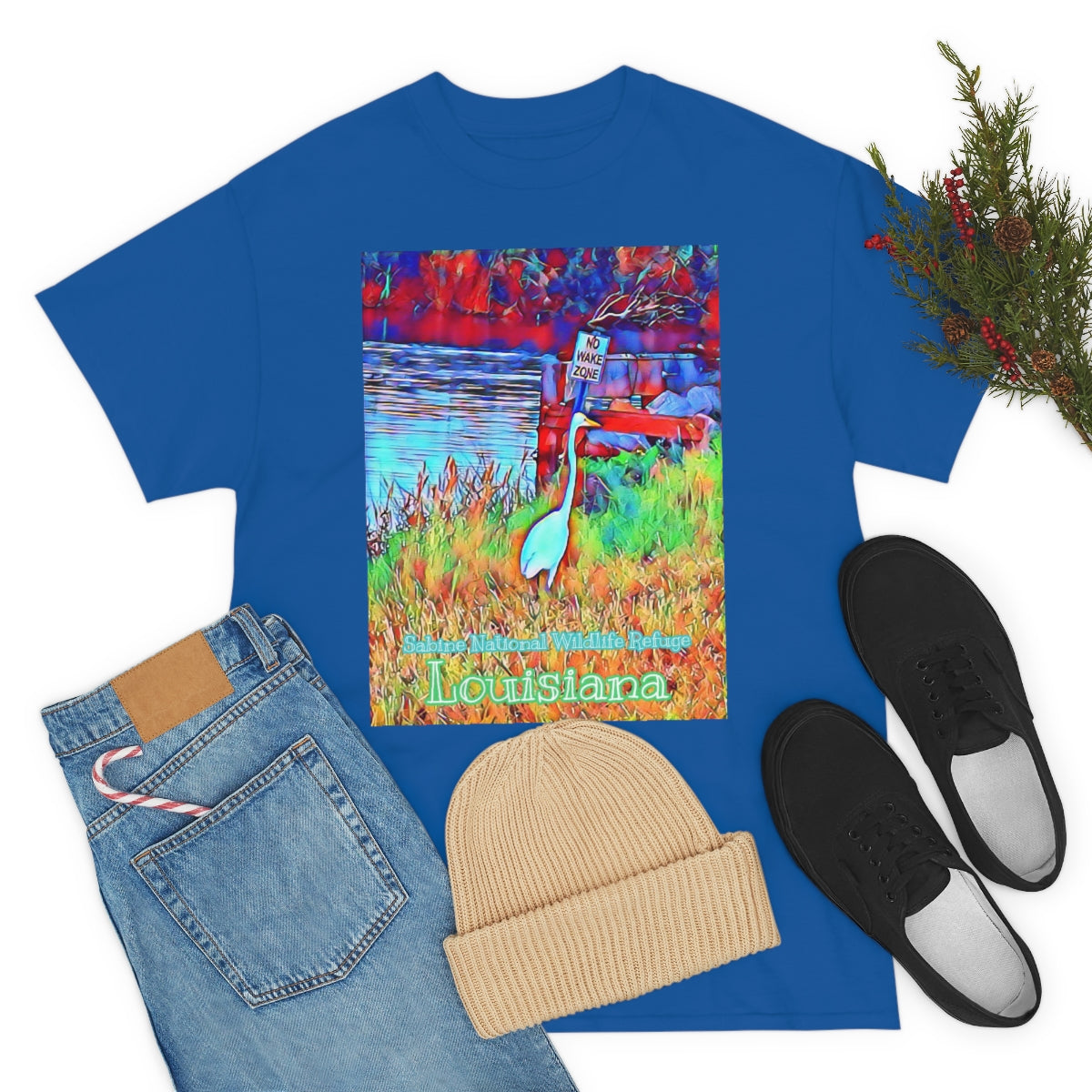 Unisex Louisiana Egret Heavy Cotton Tee