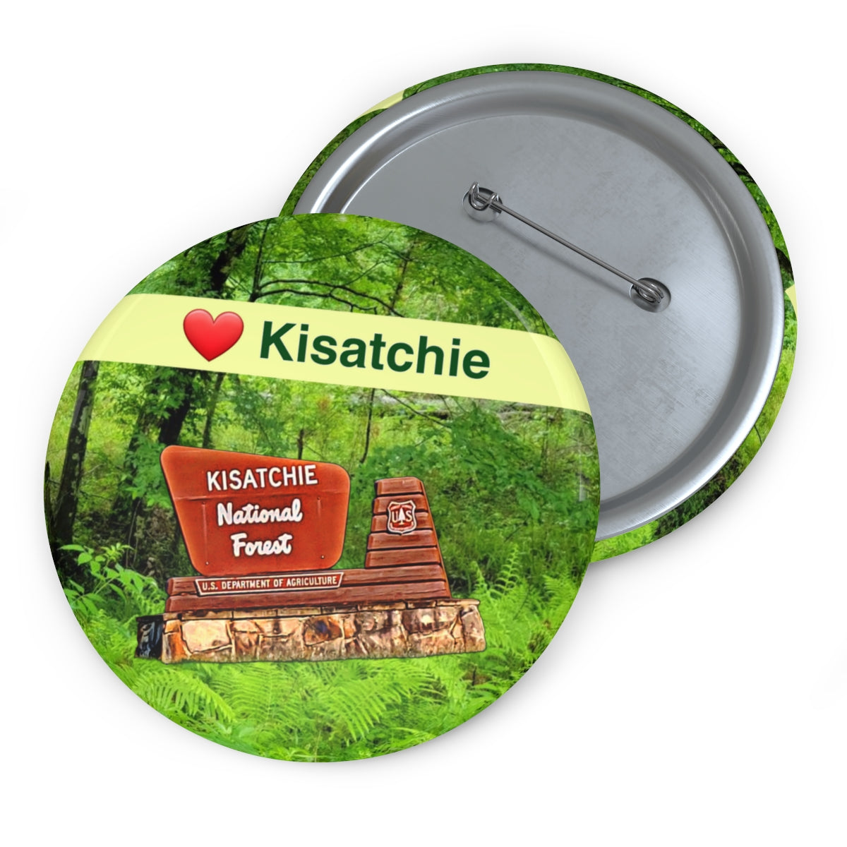 Kisatchie National Forest Pin Buttons