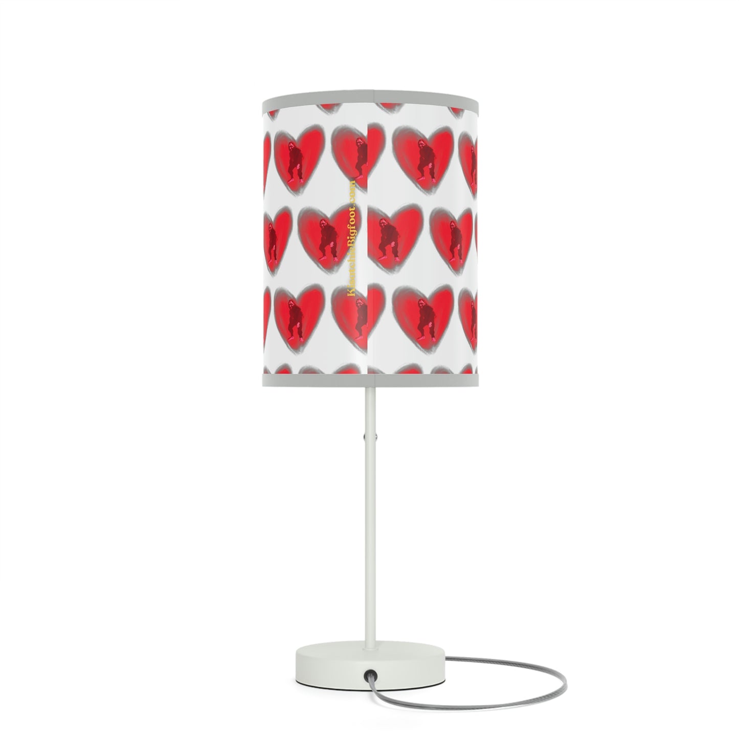 Bigfoot in My Heart Lamp on a Stand