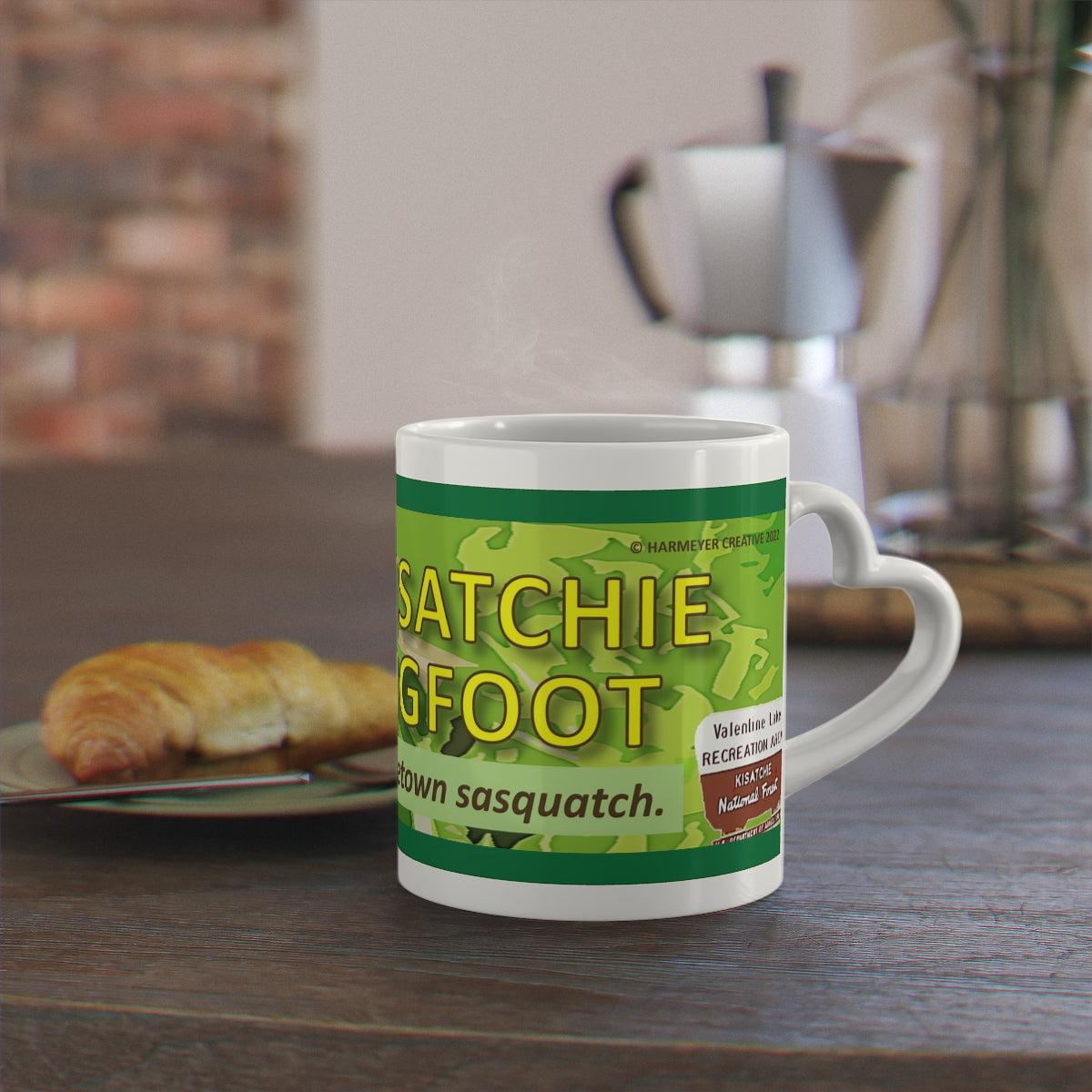 Heart-Shaped Kisatchie Bigfoot Mug