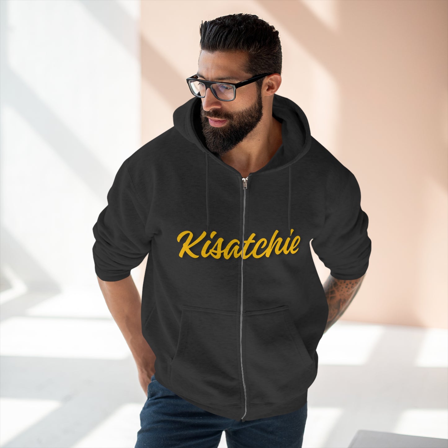 Unisex Premium Kisatchie National Forest Full Zip Hoodie