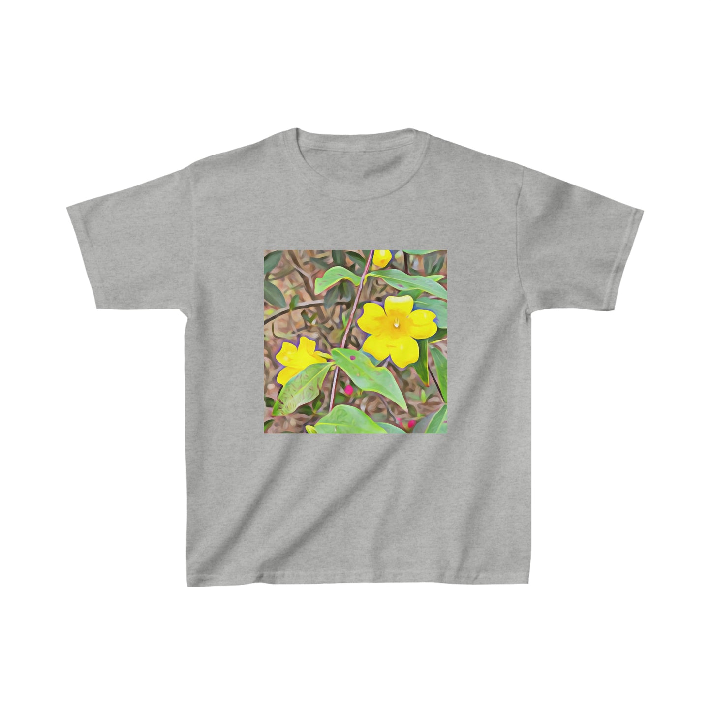 Yellow Jessamine Kids Hvy Cotton Bigfoot T-Shirt