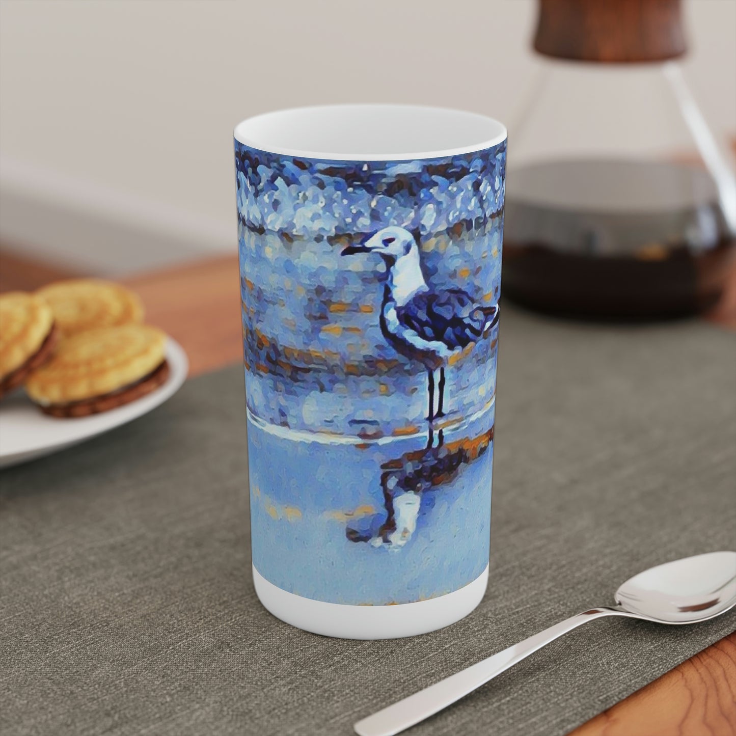 Ceramic Seagull Tumbler (12oz)