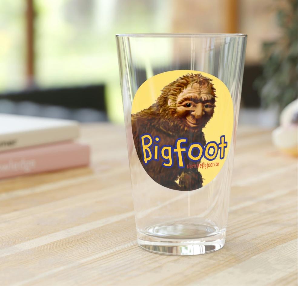 Bigfoot Clear Pint Glass