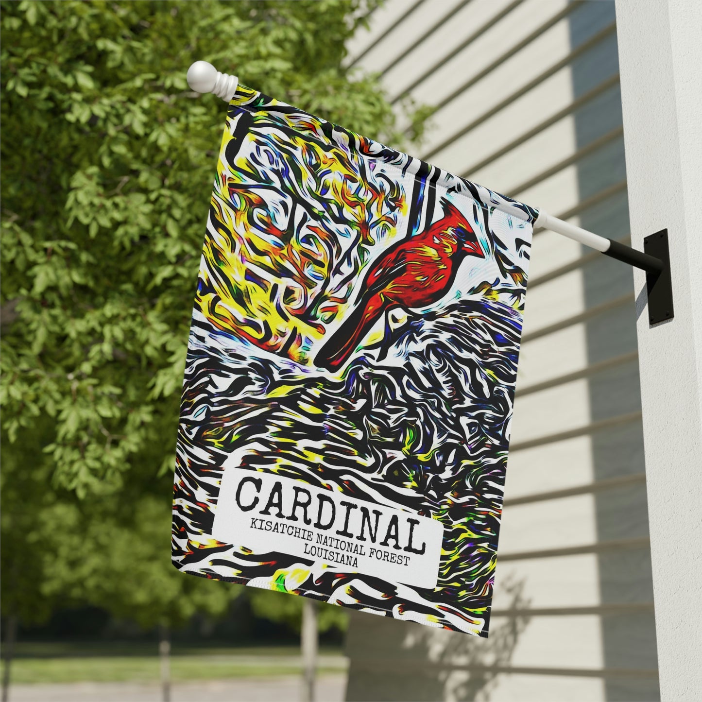 Cardinal in Kisatchie Garden & House Banner