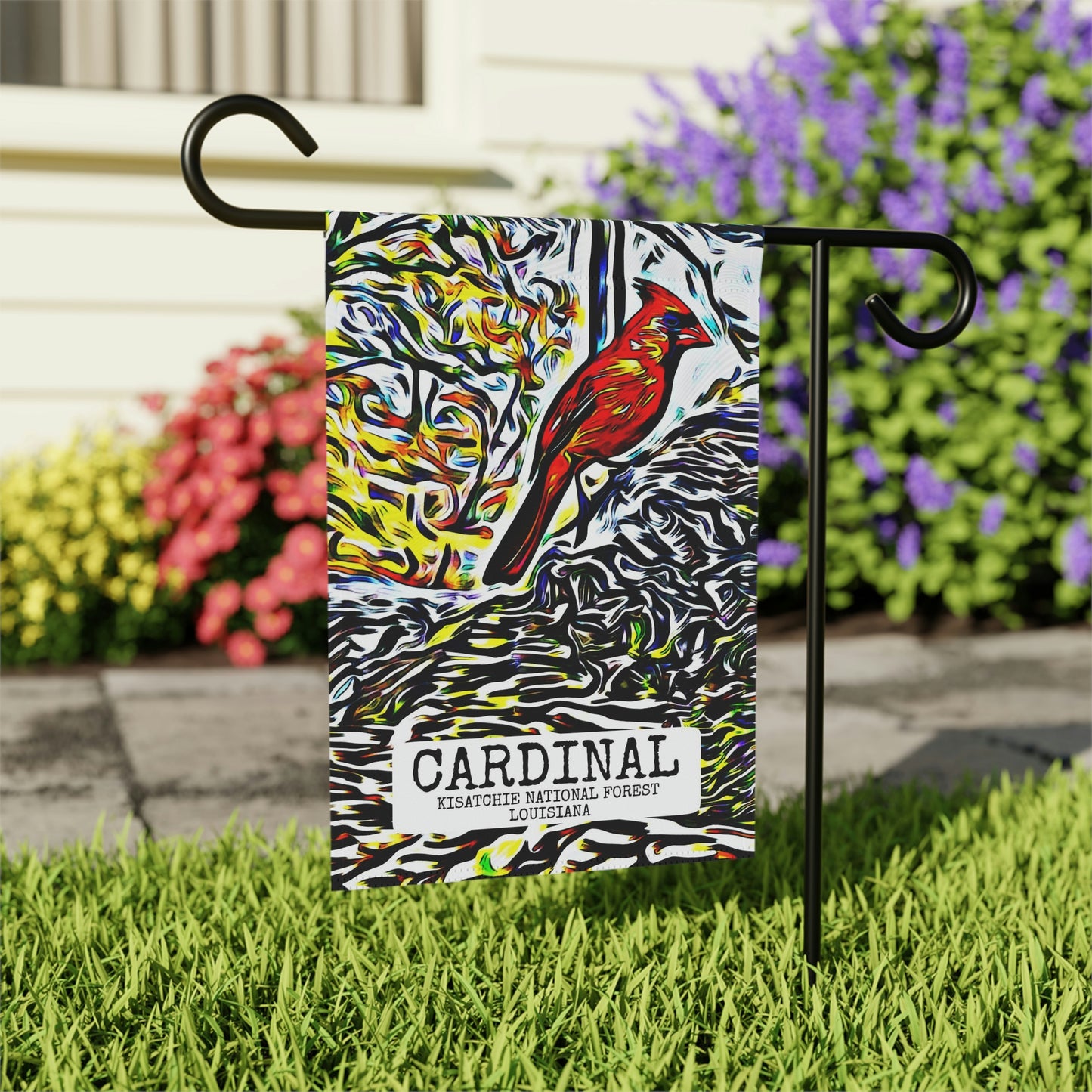 Cardinal in Kisatchie Garden & House Banner