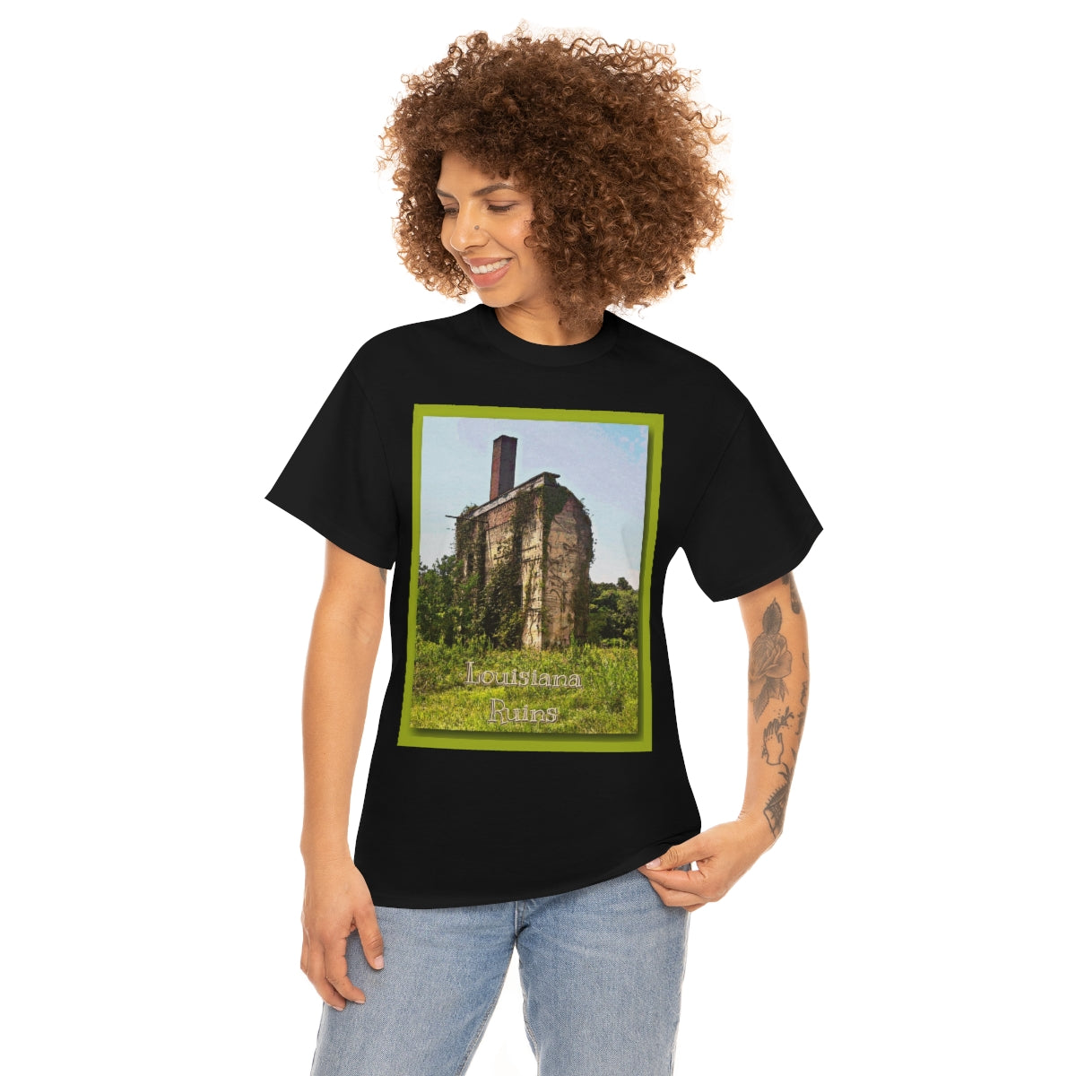 Unisex Louisiana Ruins Heavy Cotton Tee