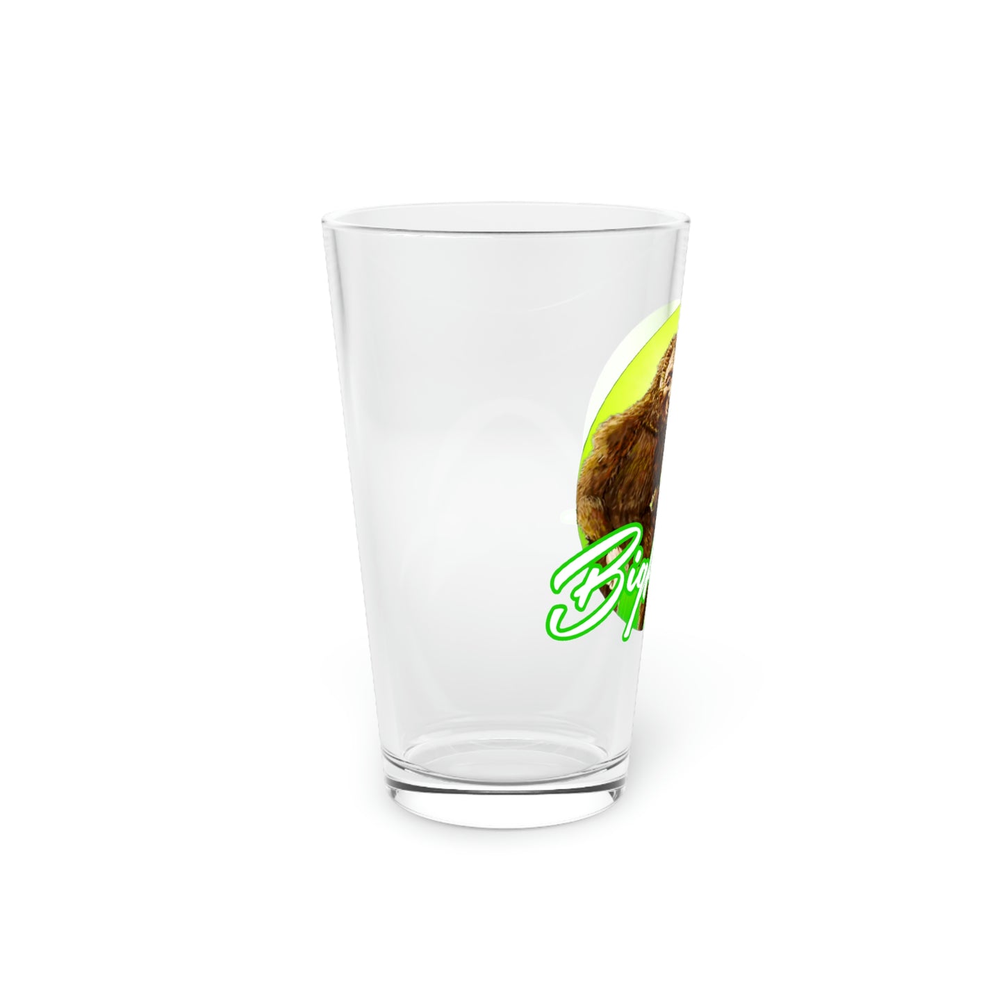 Bigfoot Clear Pint Glass