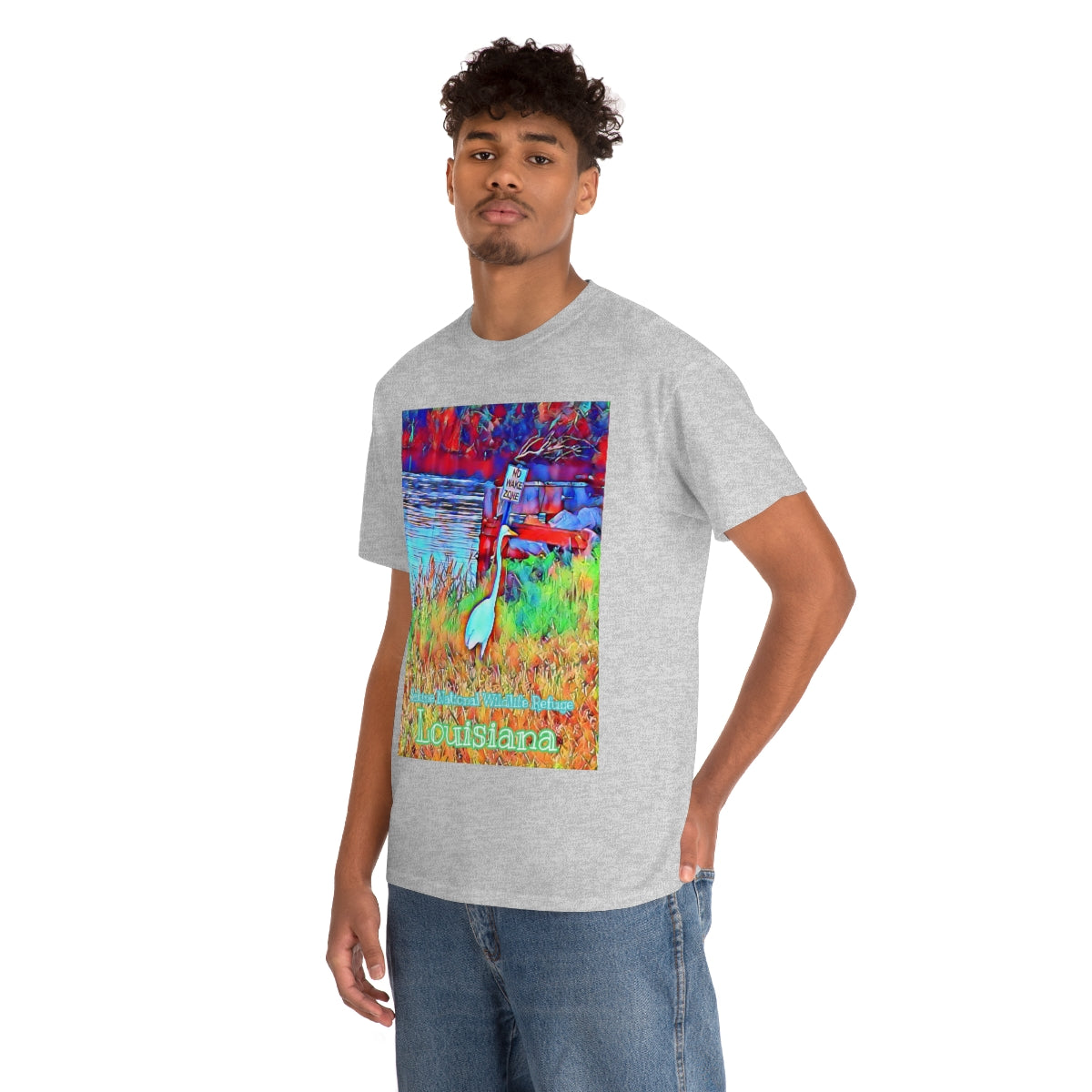 Unisex Louisiana Egret Heavy Cotton Tee