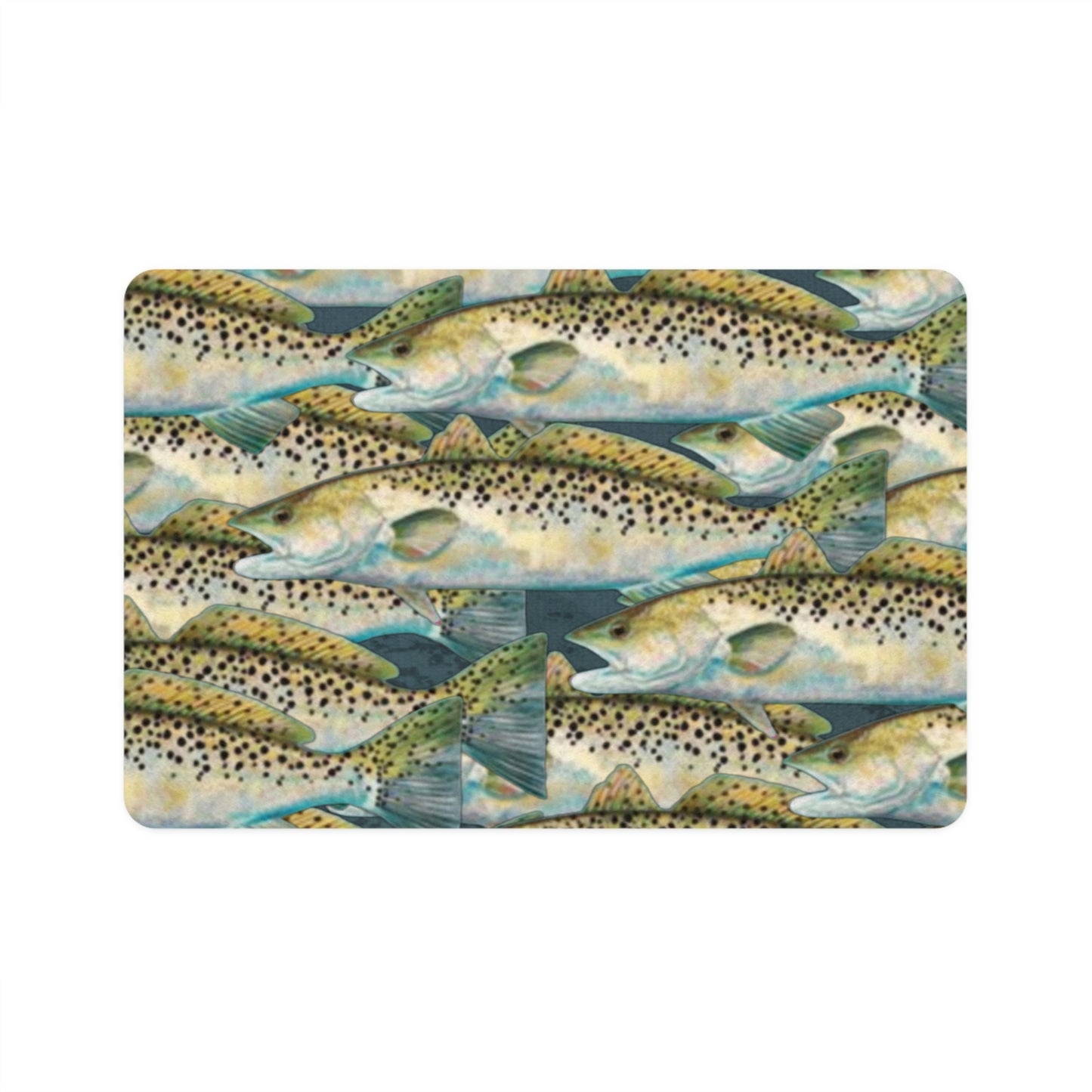 Speckled Trout Pet Food Mat