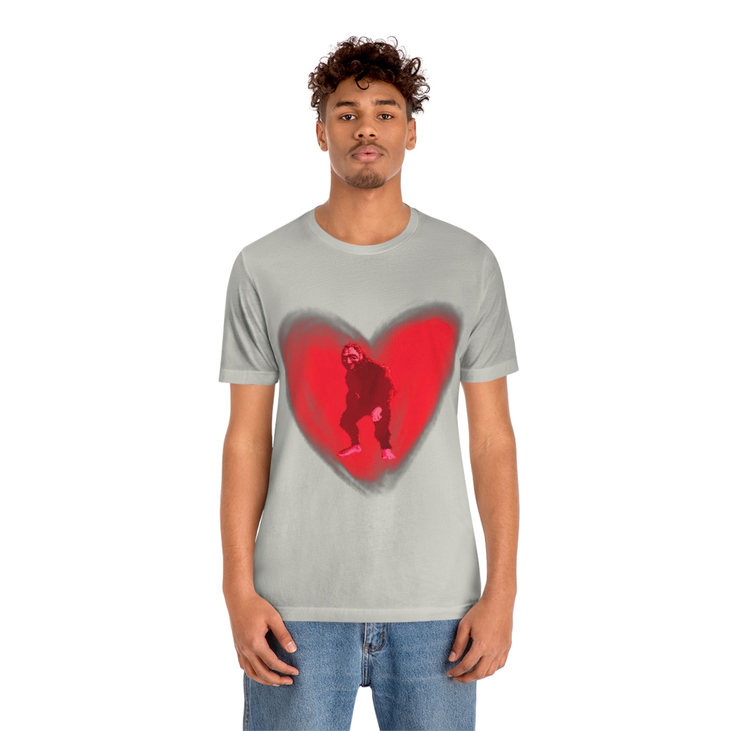 Unisex Bigfoot in My Heart Jersey Tee