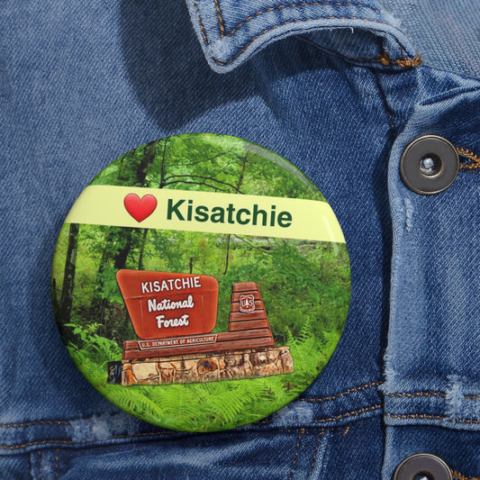 Kisatchie National Forest Pin Buttons