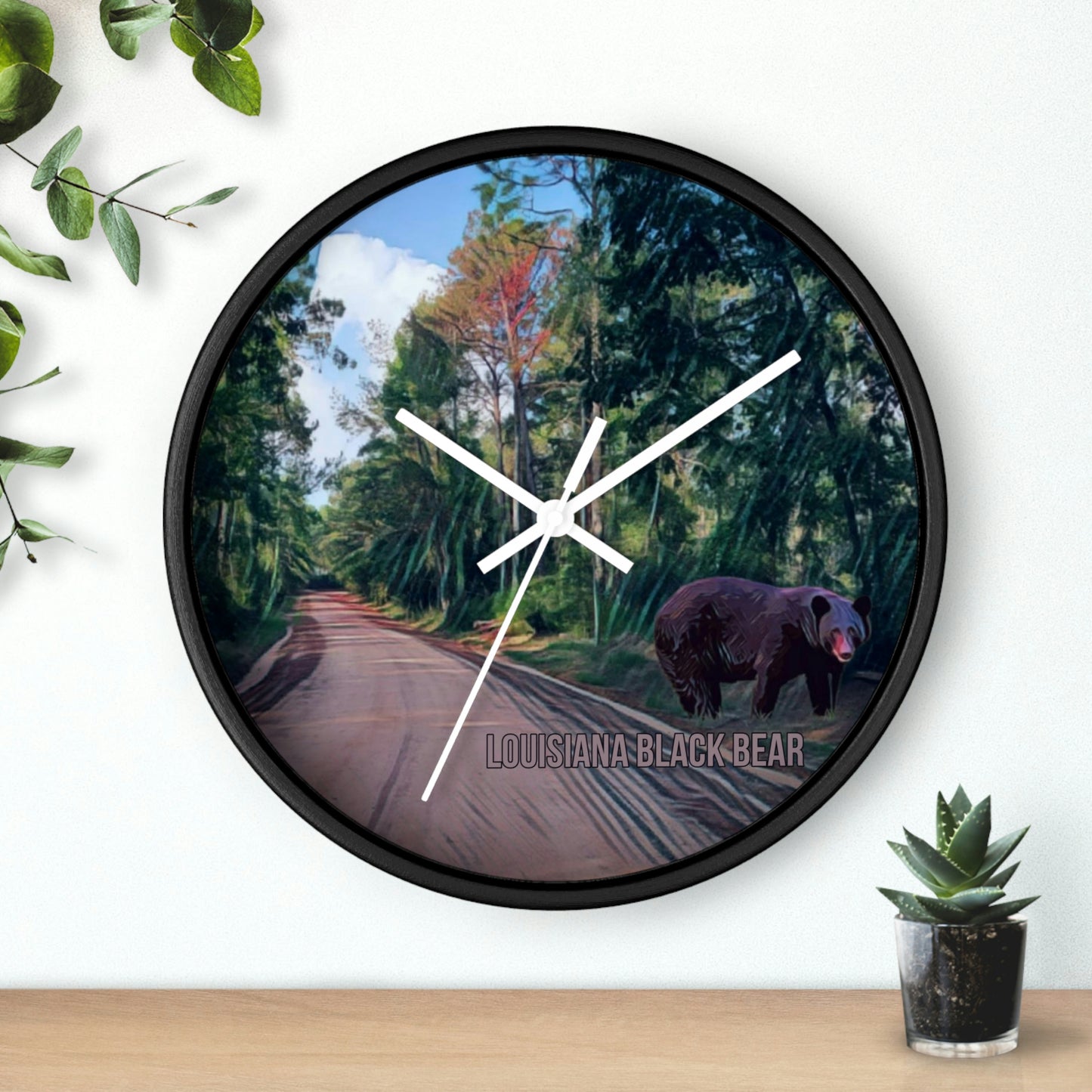 Louisiana's Black Bear Wall Clocks