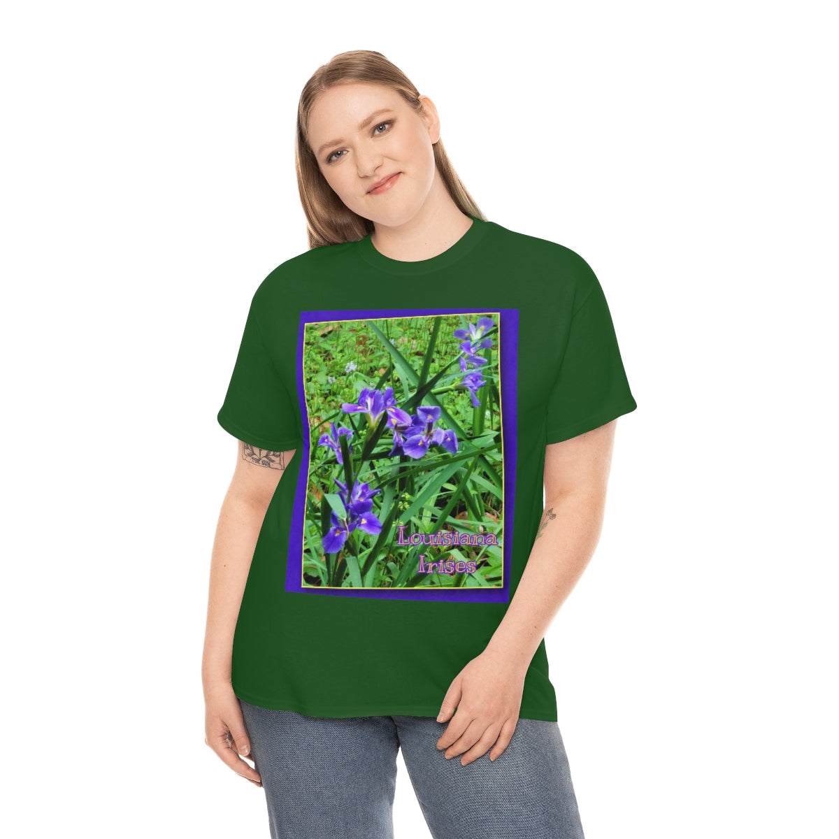 Louisiana Irises Heavy Cotton Tee