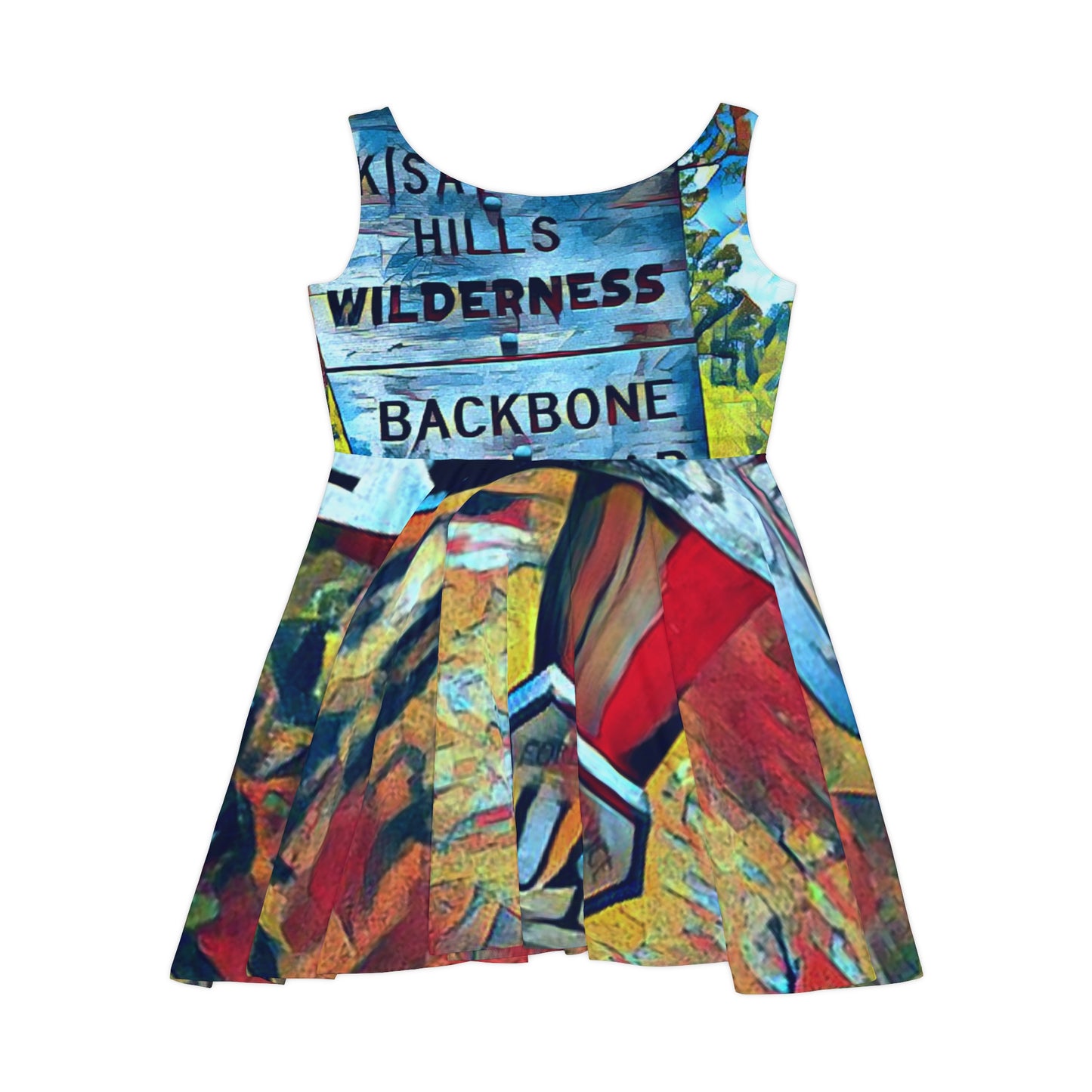 Backbone Trail Skater Dress