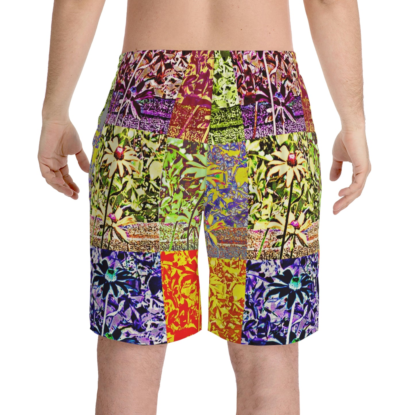 Men's Kisatchie Daisies Elastic Shorts