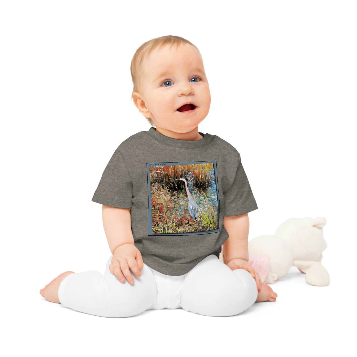 Great Blue Heron Baby T-Shirt