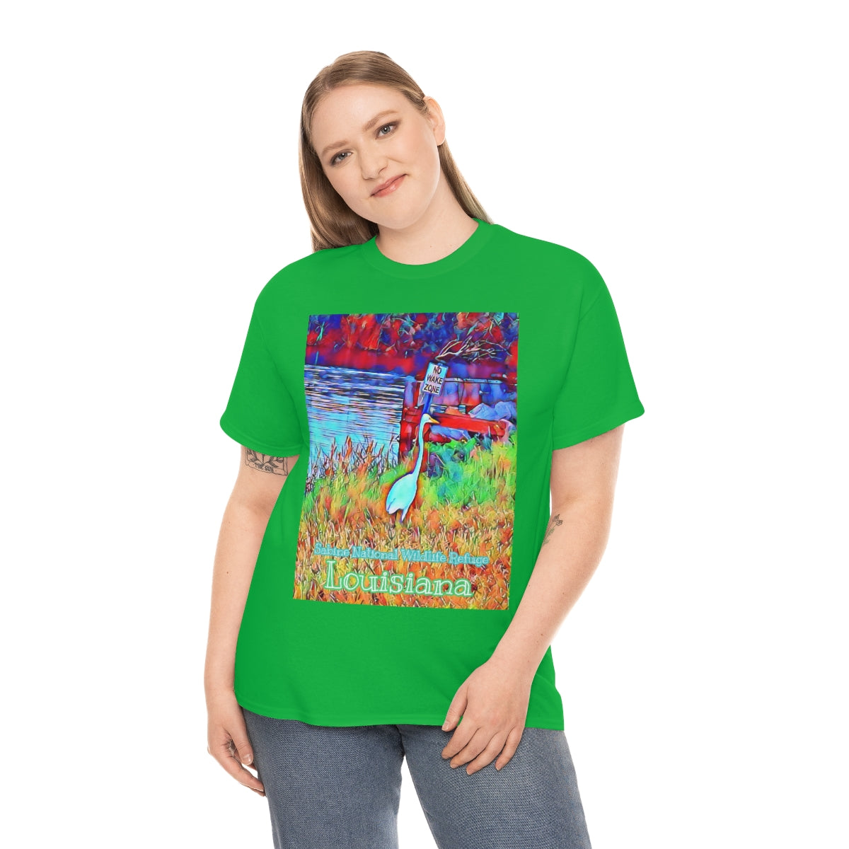 Unisex Louisiana Egret Heavy Cotton Tee