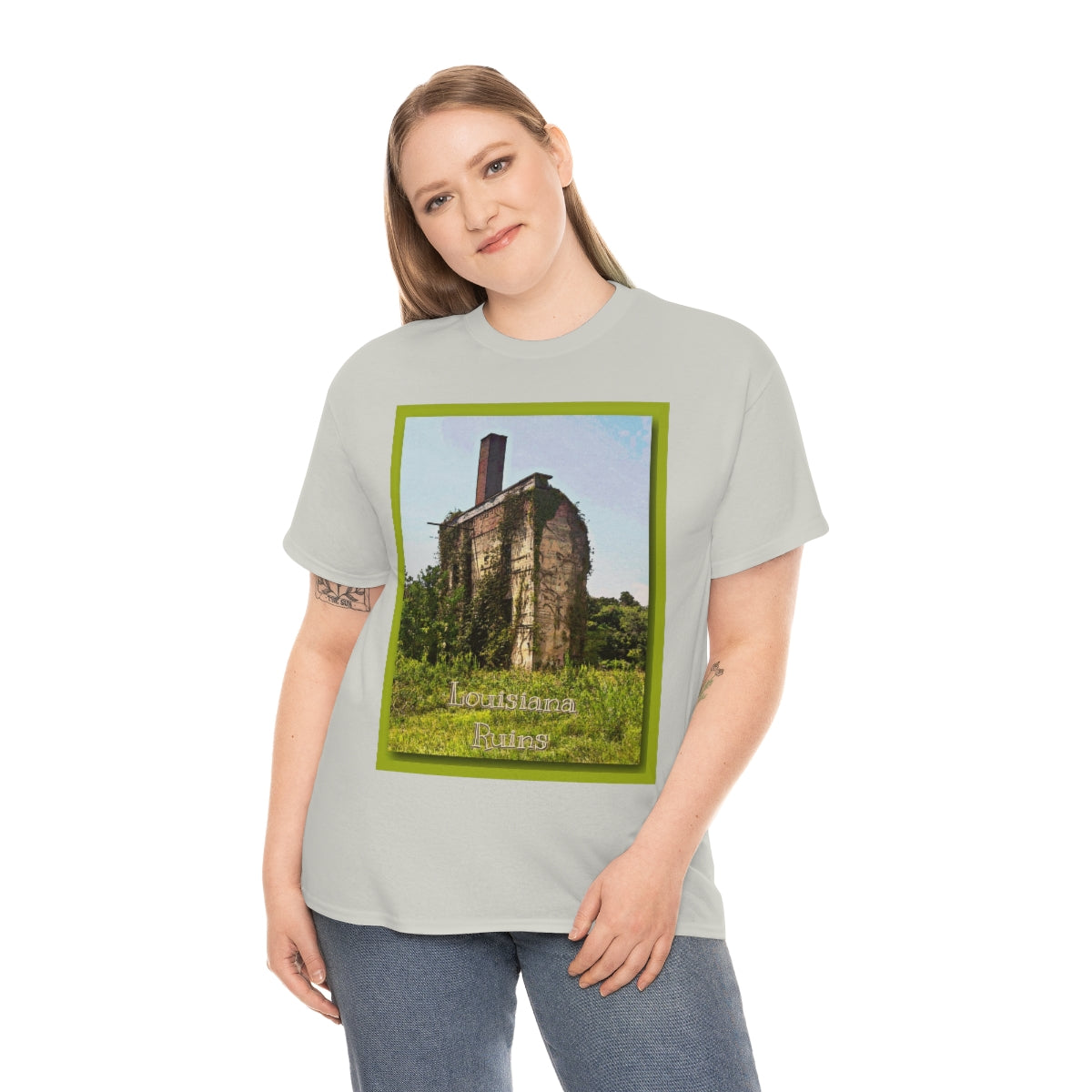 Louisiana Ruins Heavy Cotton Tee