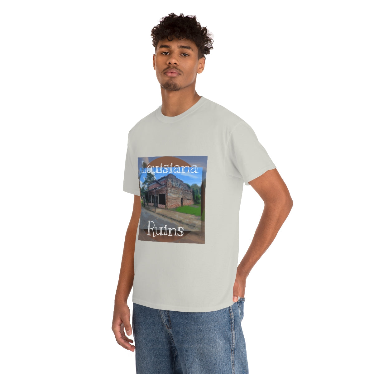 Louisiana Ruins Heavy Cotton Tee