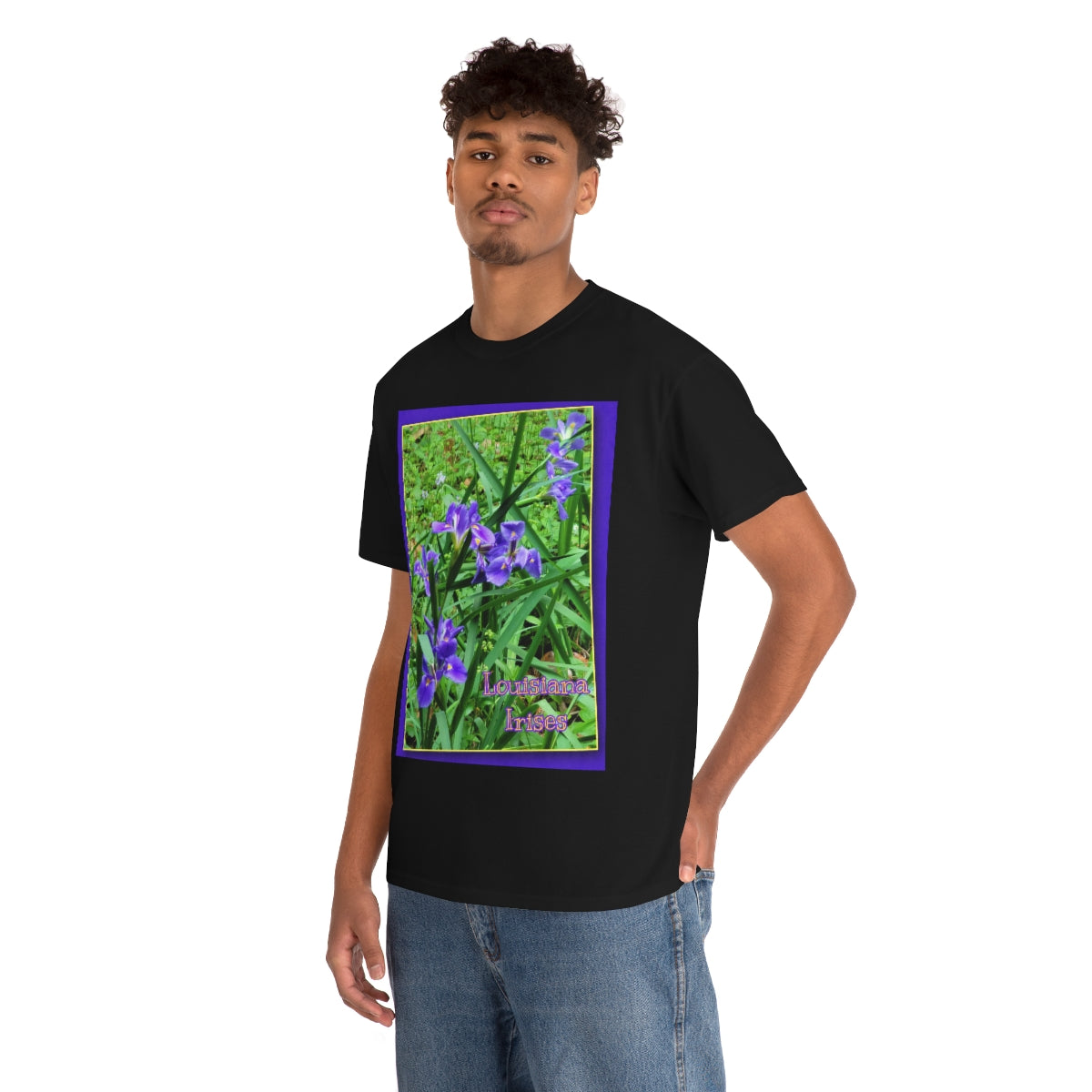 Unisex Louisiana Irises Heavy Cotton Tee