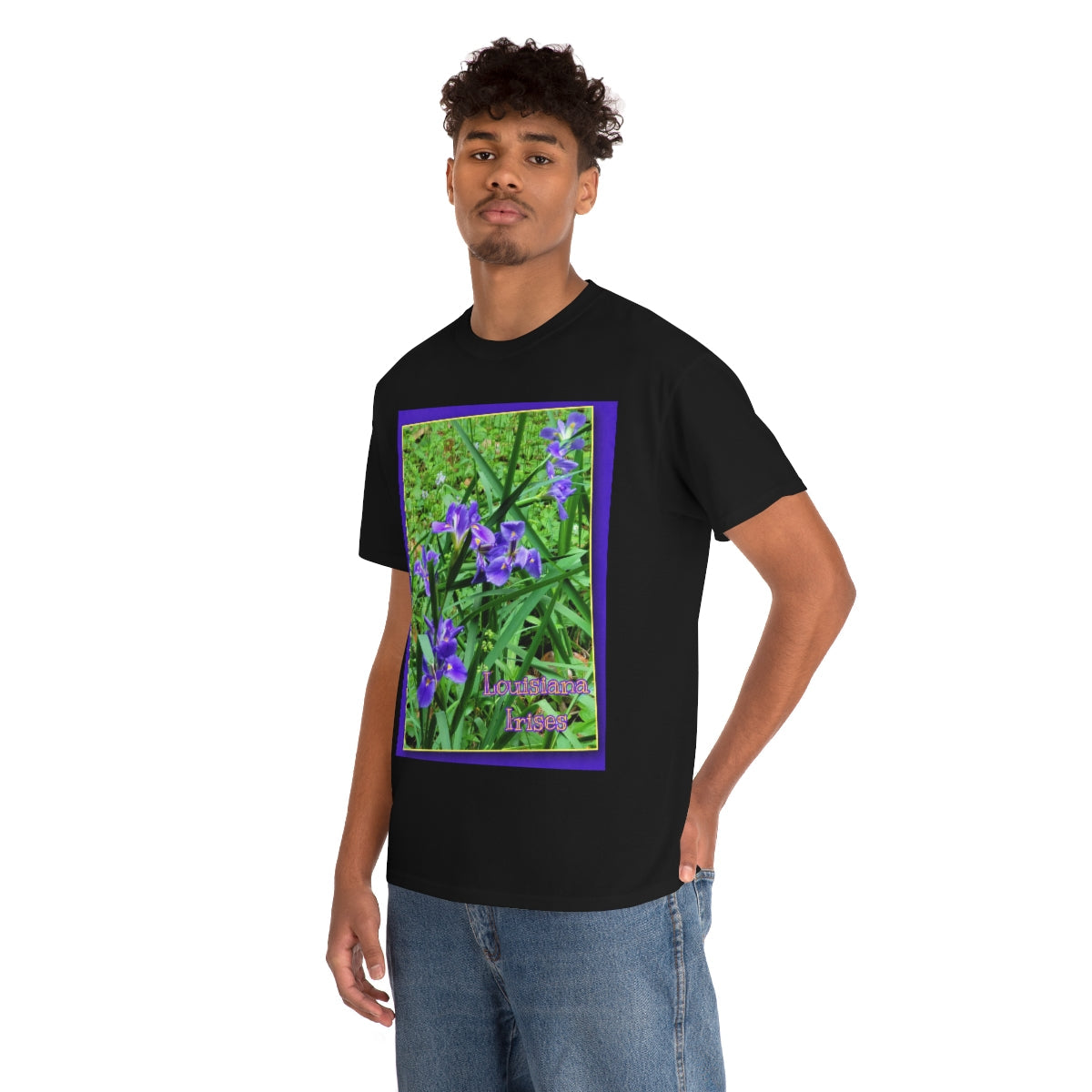 Louisiana Irises Heavy Cotton Tee