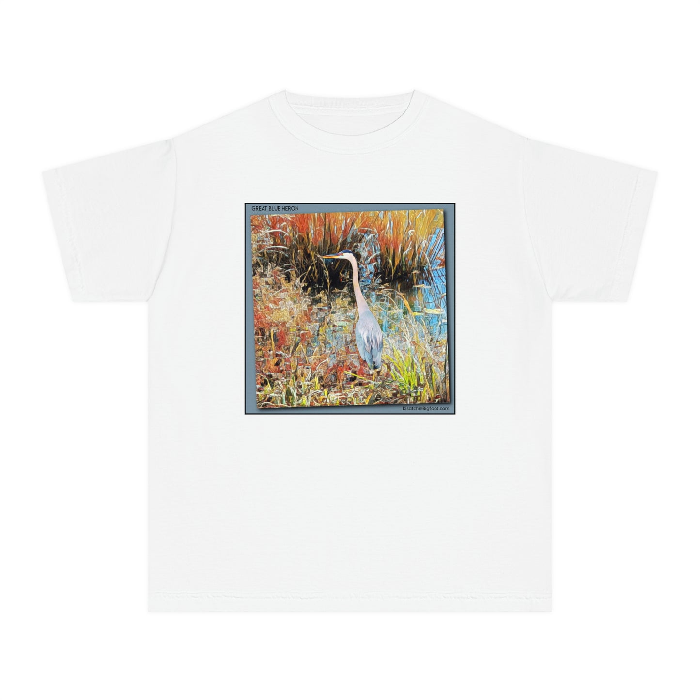 Unisex Youth Great Blue Heron T-Shirt