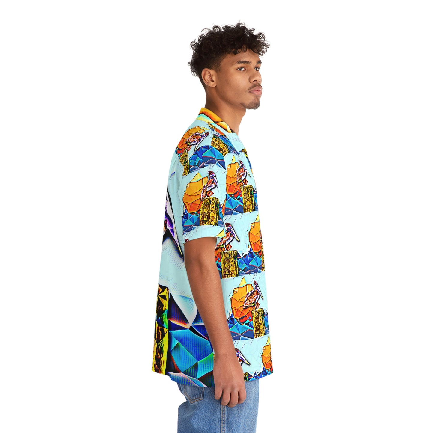 Men's Hawaiian Brown Pelican Shirt