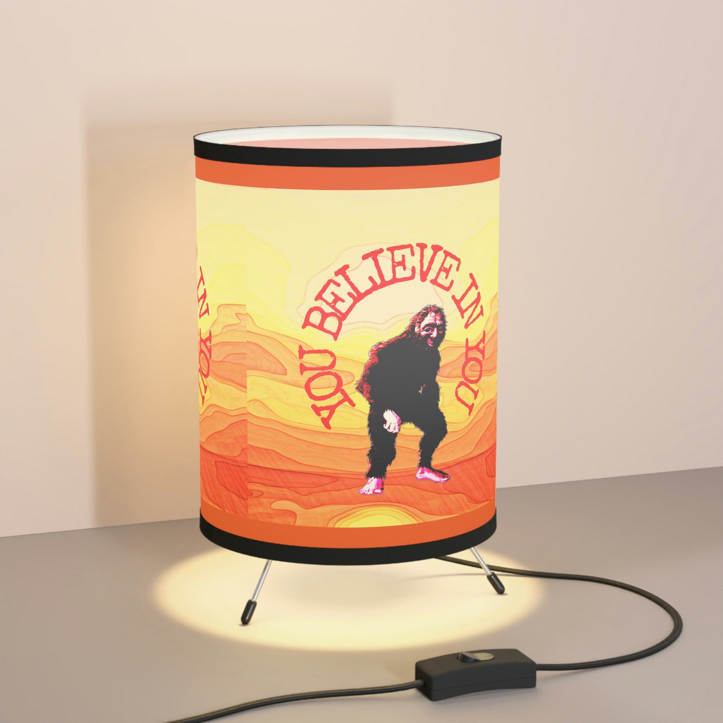 Bigfoot's Believe in You Tripod Lamp