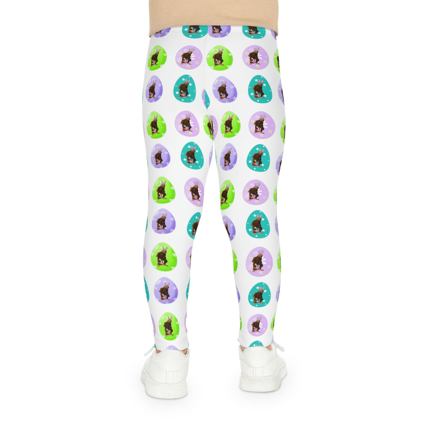 Kids Bigfoot Easter Leggings