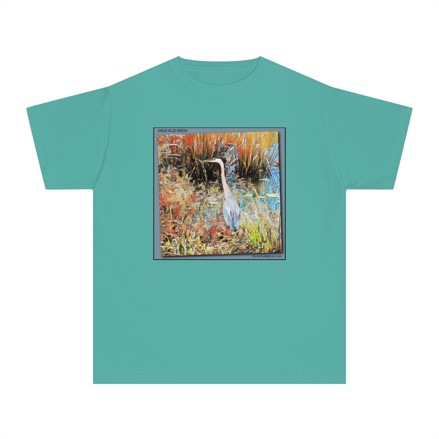 Unisex Youth Great Blue Heron T-Shirt