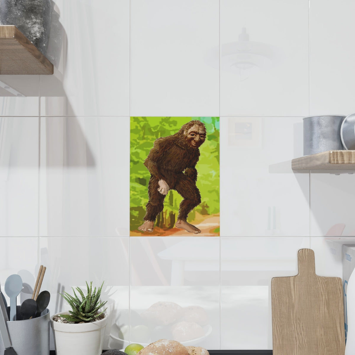 Bigfoot Ceramic Photo Tile