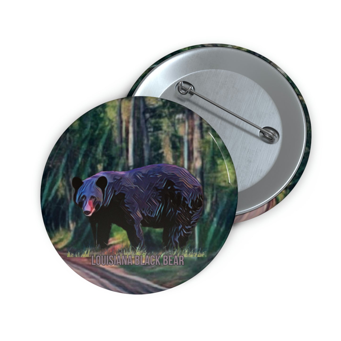 Louisiana Black Bear Buttons