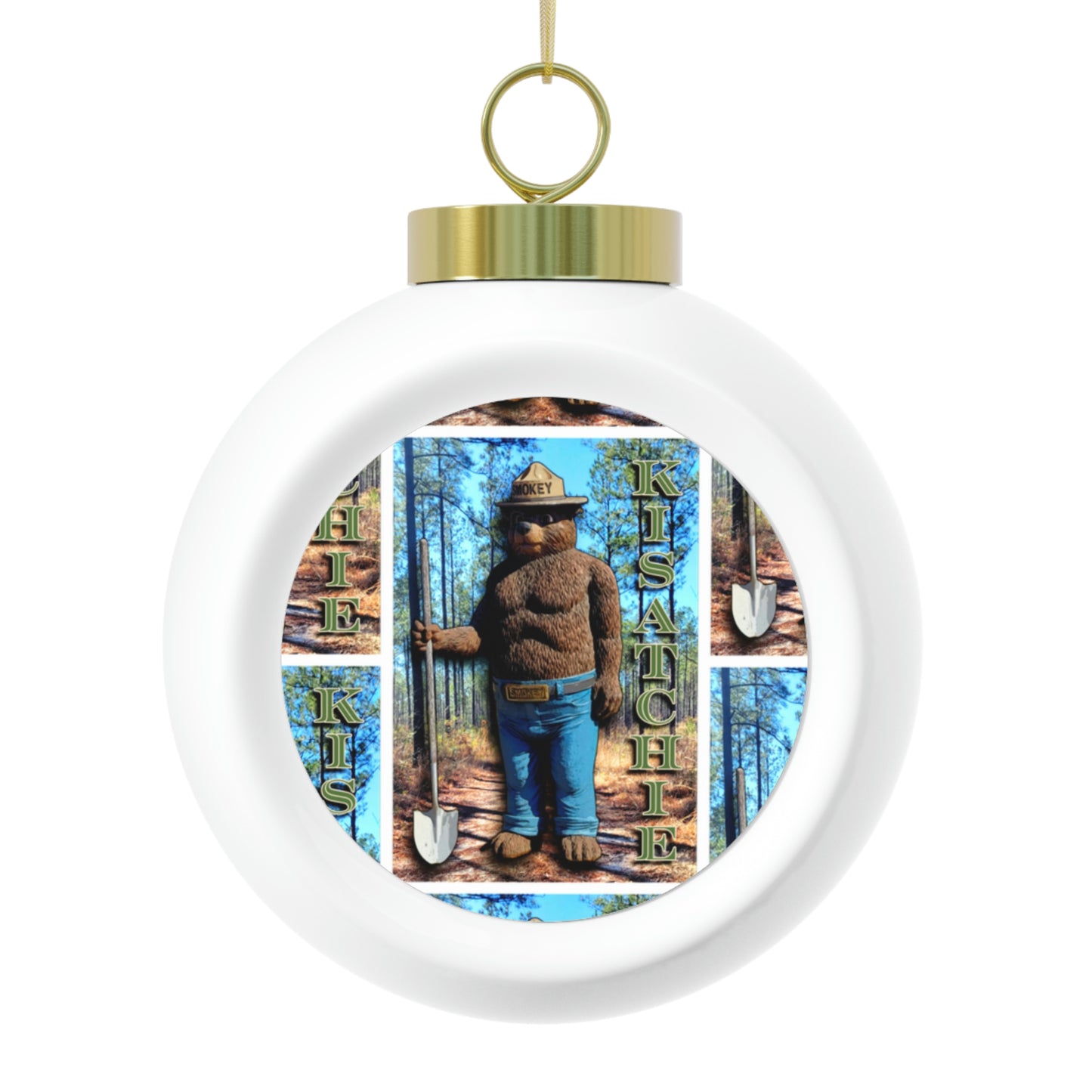 Ceramic Smokey of the Kisatchie Ornament