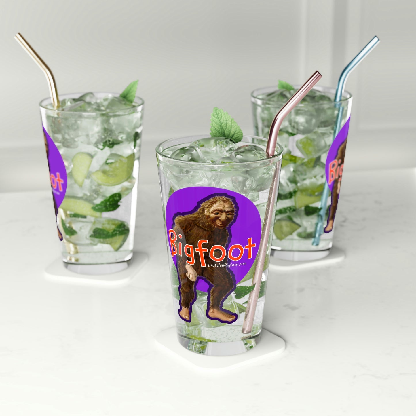 Bigfoot Clear Pint Glass