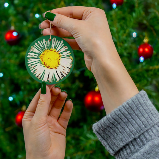 Ceramic Kisatchie Wildflower Ornament