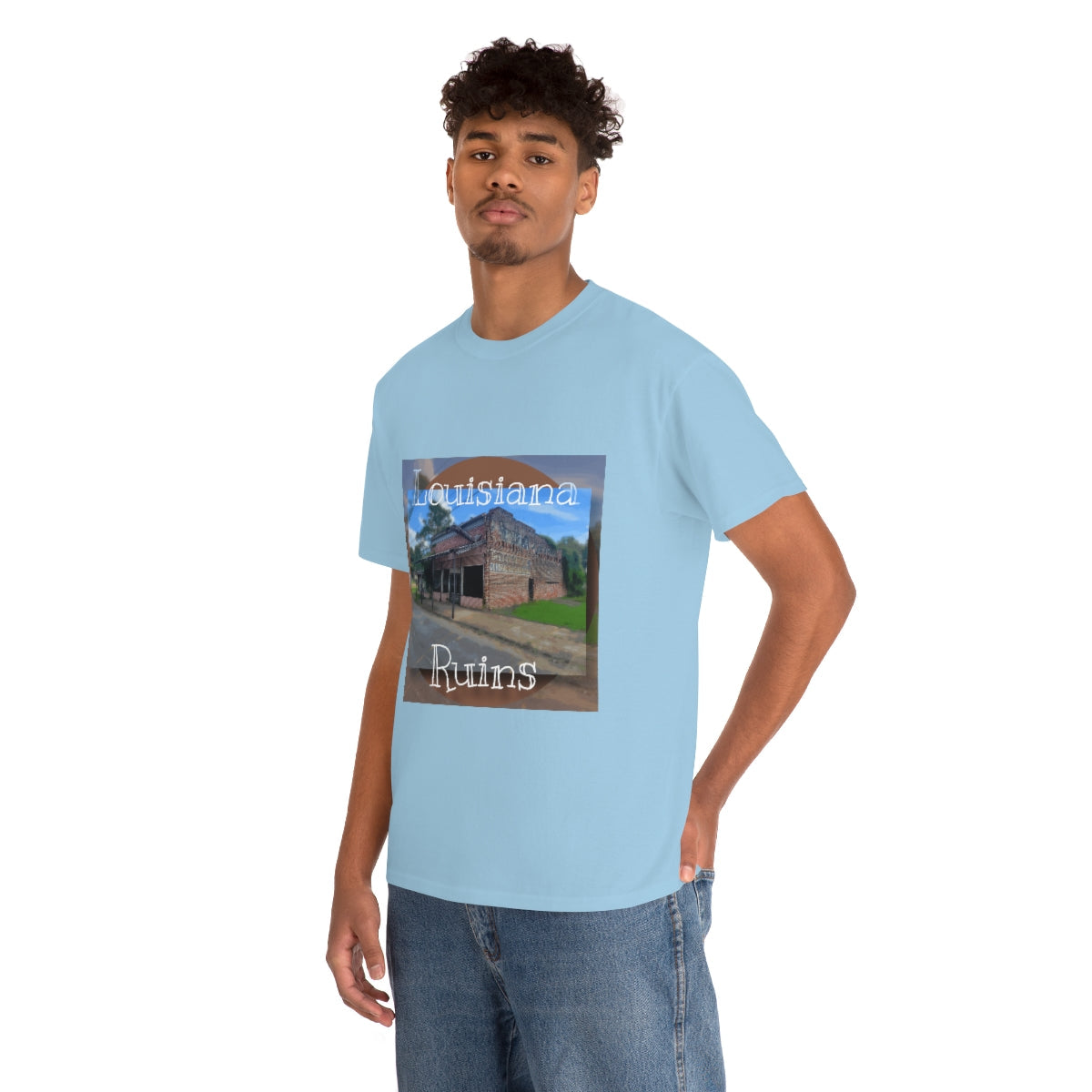 Louisiana Ruins Heavy Cotton Tee