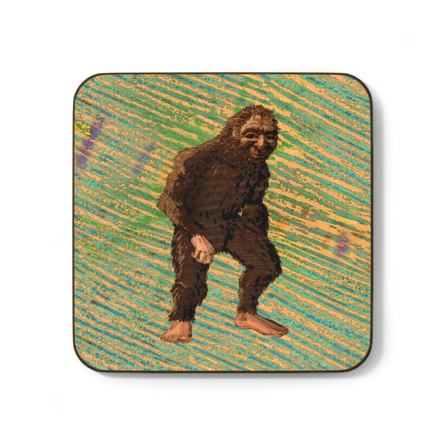 Bigfoot Hardboard Coaster