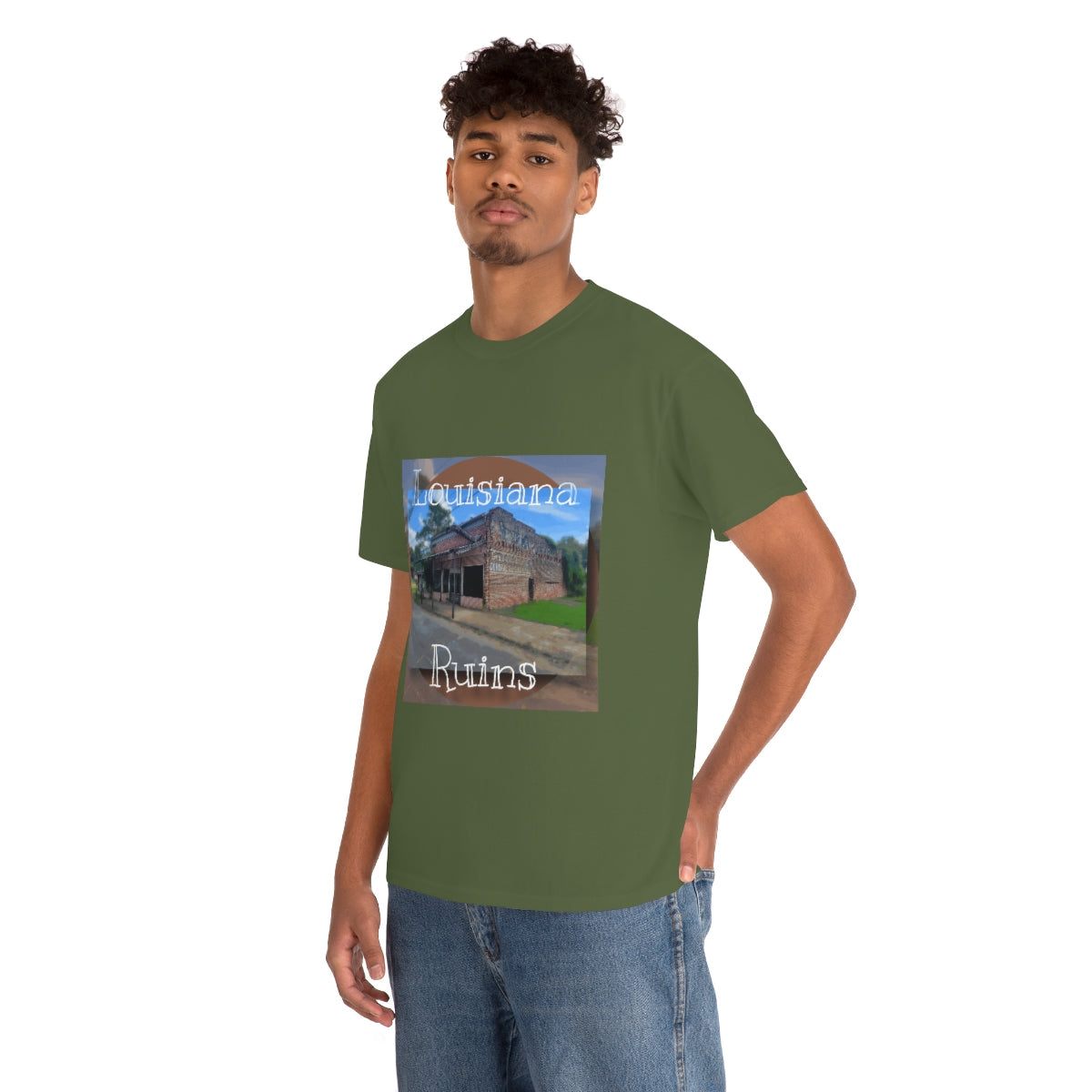 Louisiana Ruins Heavy Cotton Tee