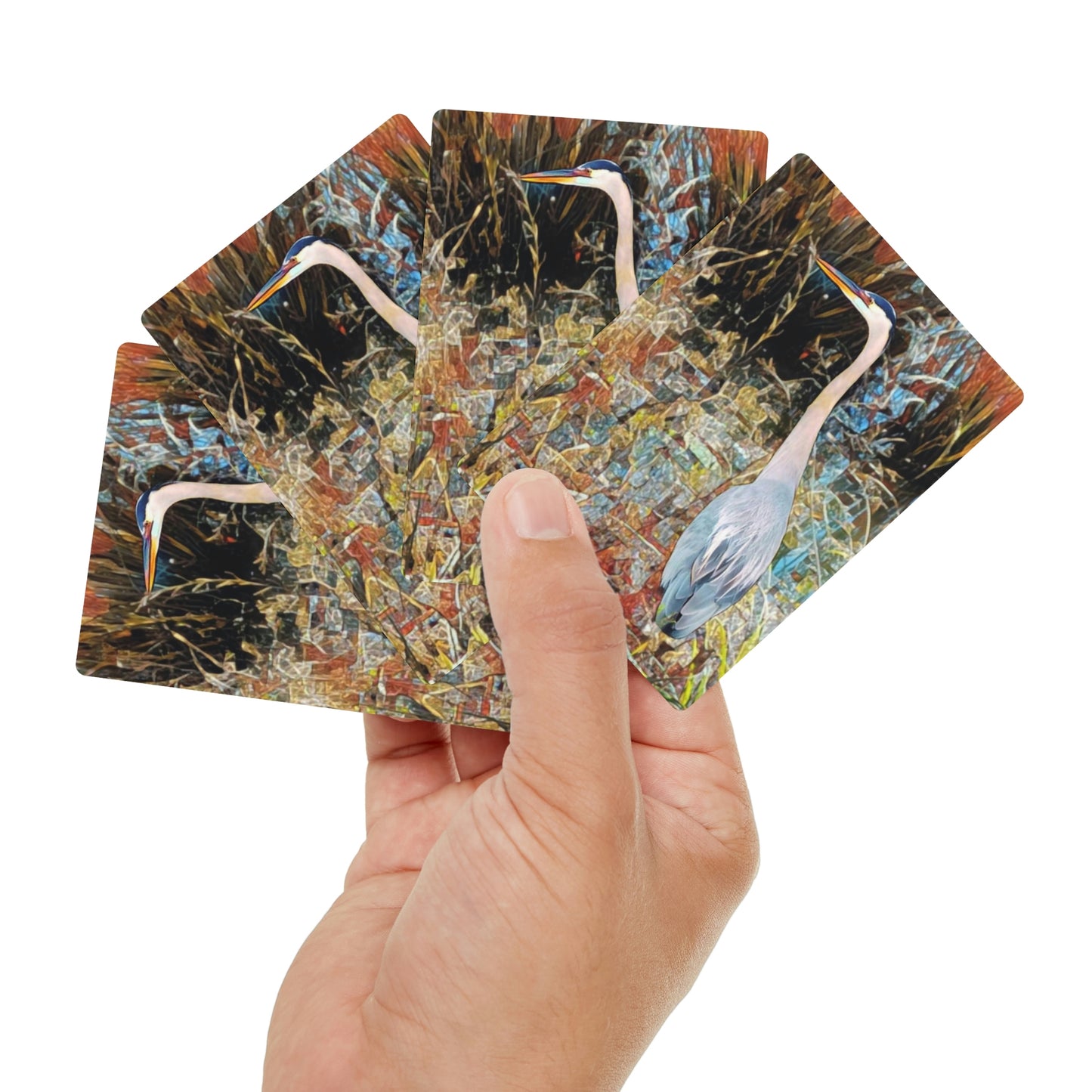 Great Blue Heron Playing Cards