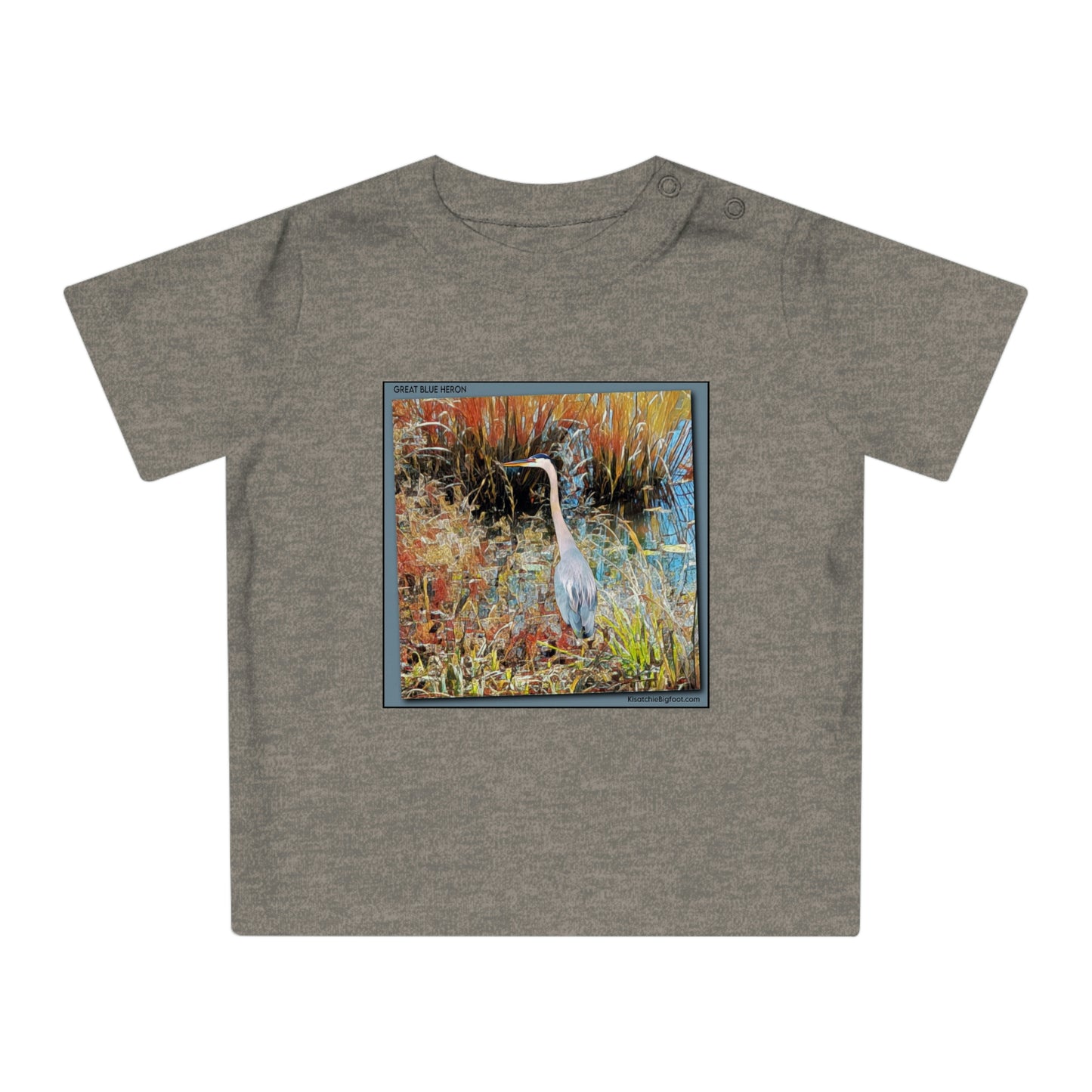 Great Blue Heron Baby T-Shirt