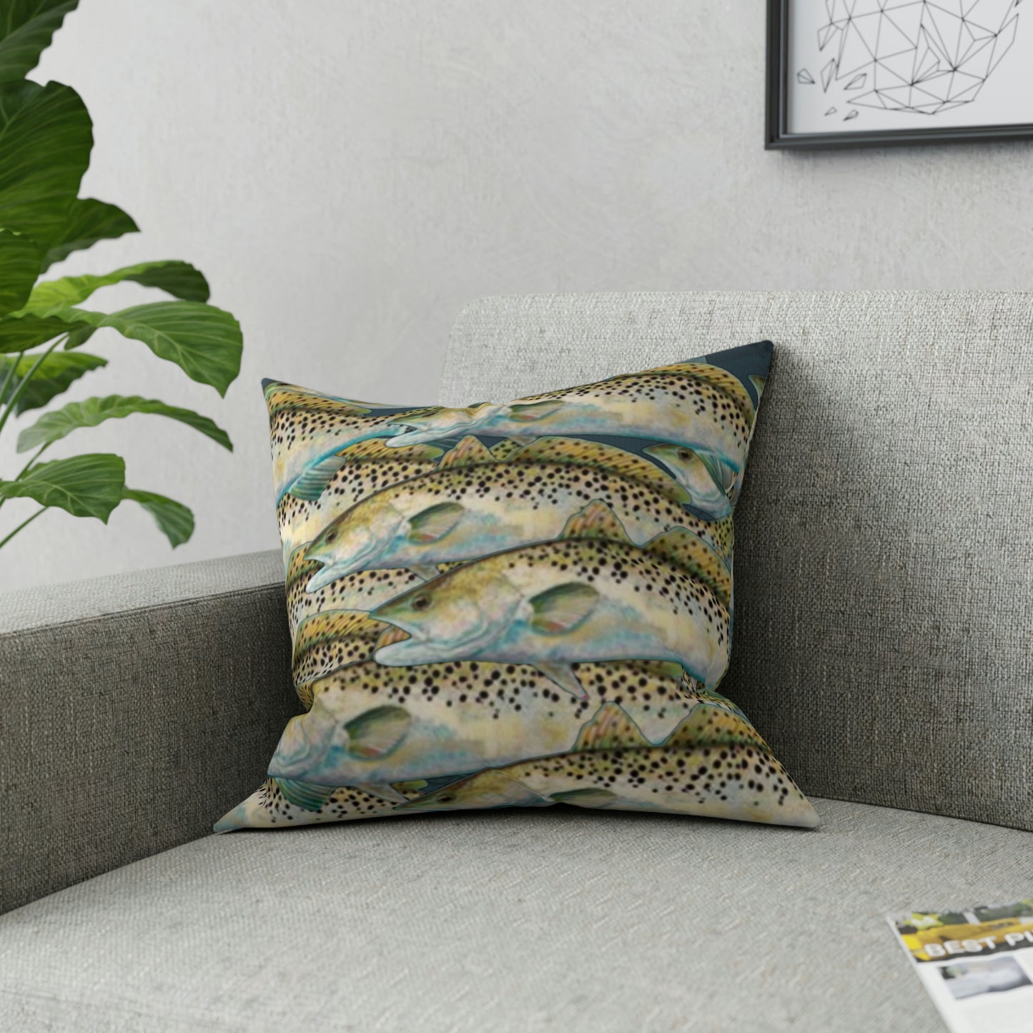 Speckled Trout Broadcloth Pillow