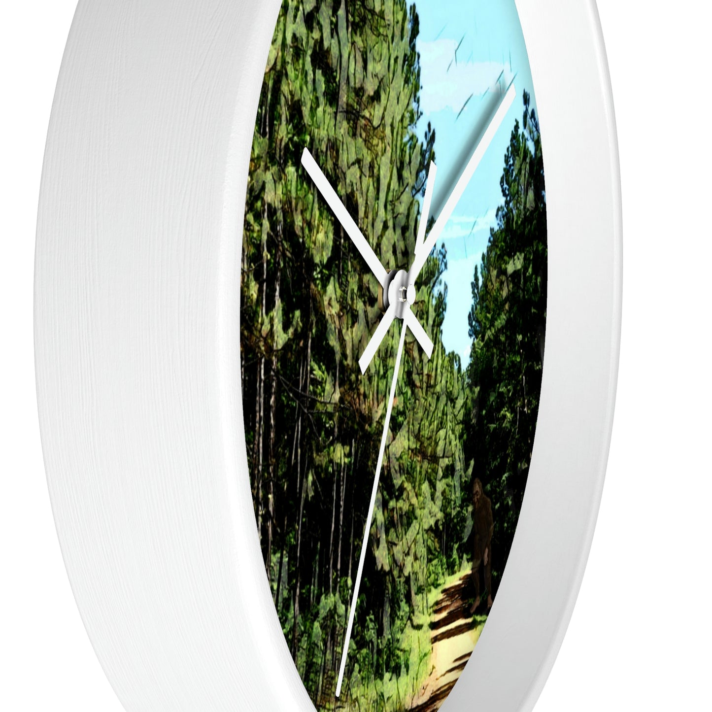 Kisatchie Bigfoot in Shadow Wall Clocks