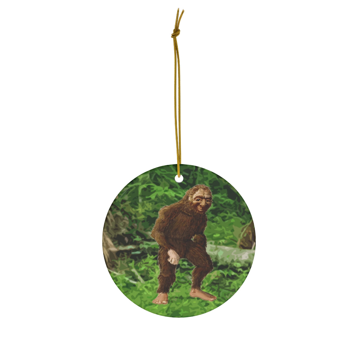 Ceramic Bigfoot Ornament