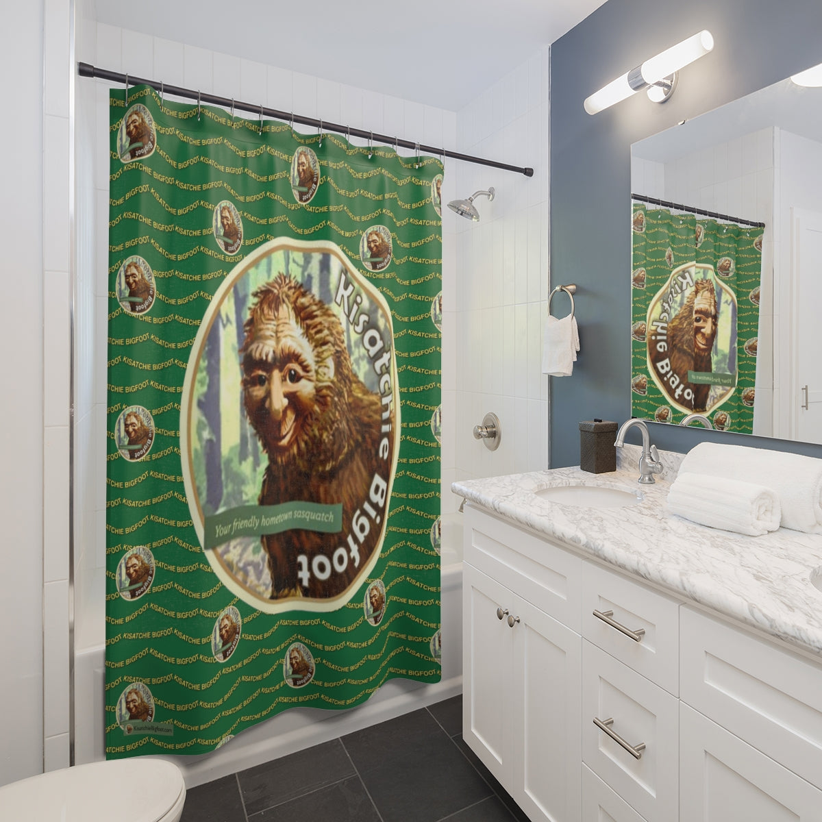 Kisatchie Bigfoot Shower Curtains