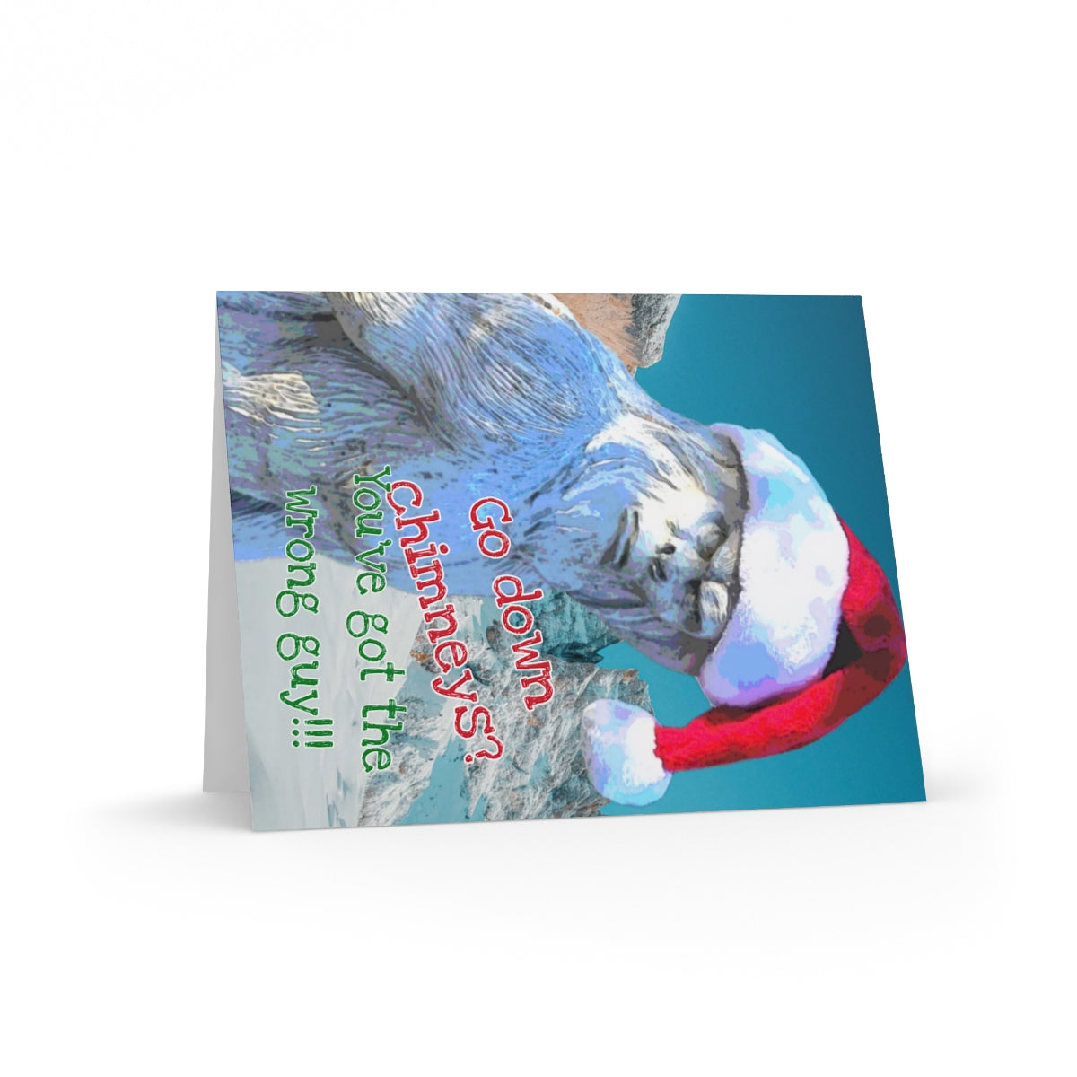 Bigfoot Christmas cards (8, 16, and 24 pcs)