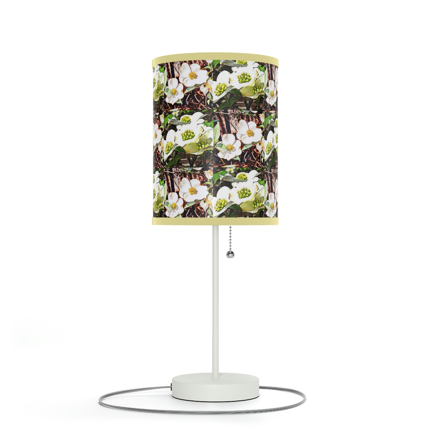 Dogwood Blossoms Lamp on a Stand