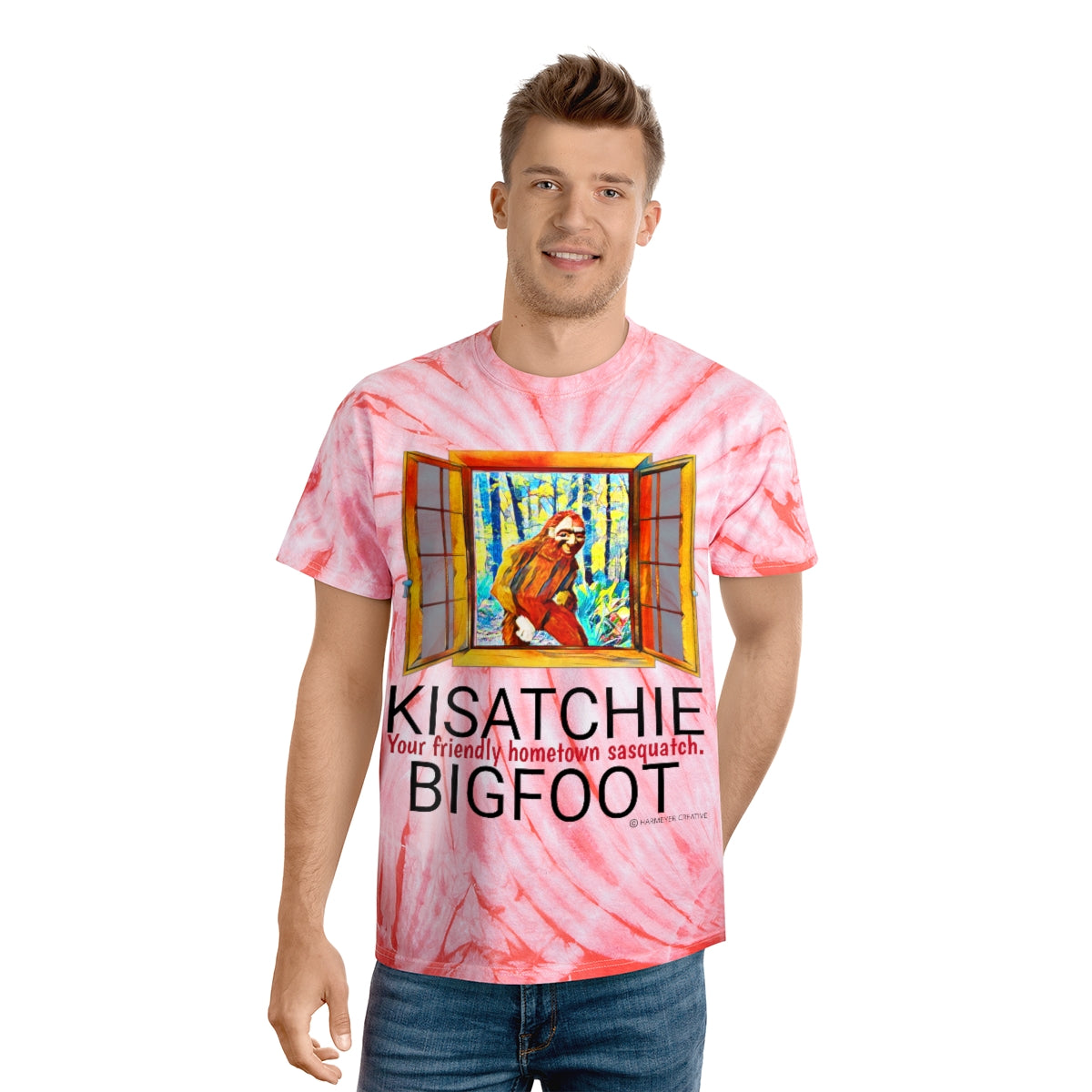 Unisex Kisatchie Bigfoot Tie-Dye Tee