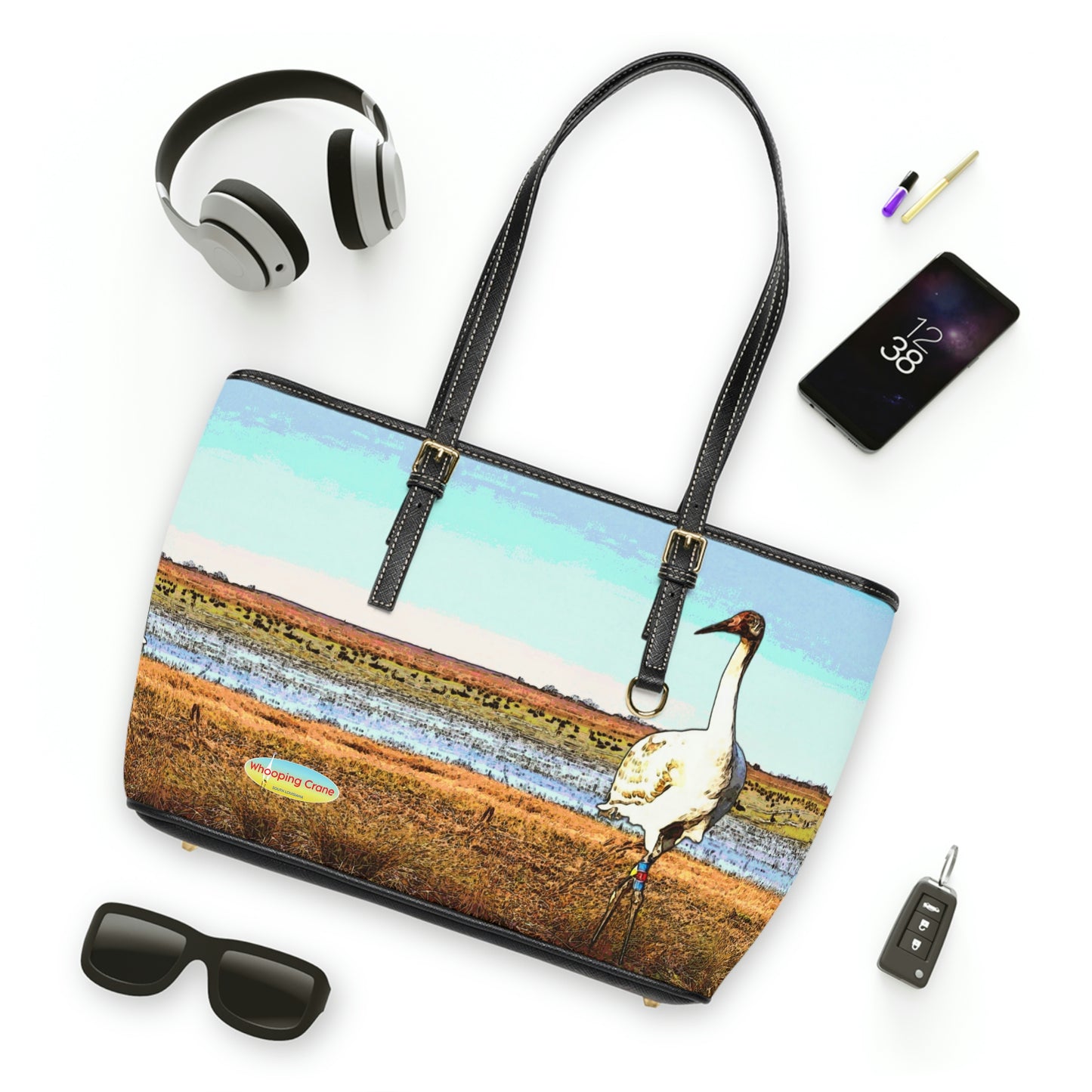 Whooping Cranes Shoulder Bag